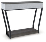 Sethlen Gray/Black Console Sofa Table