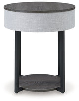 Sethlen Gray/Black Accent Table