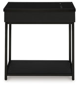 Thomwith Black Accent Table