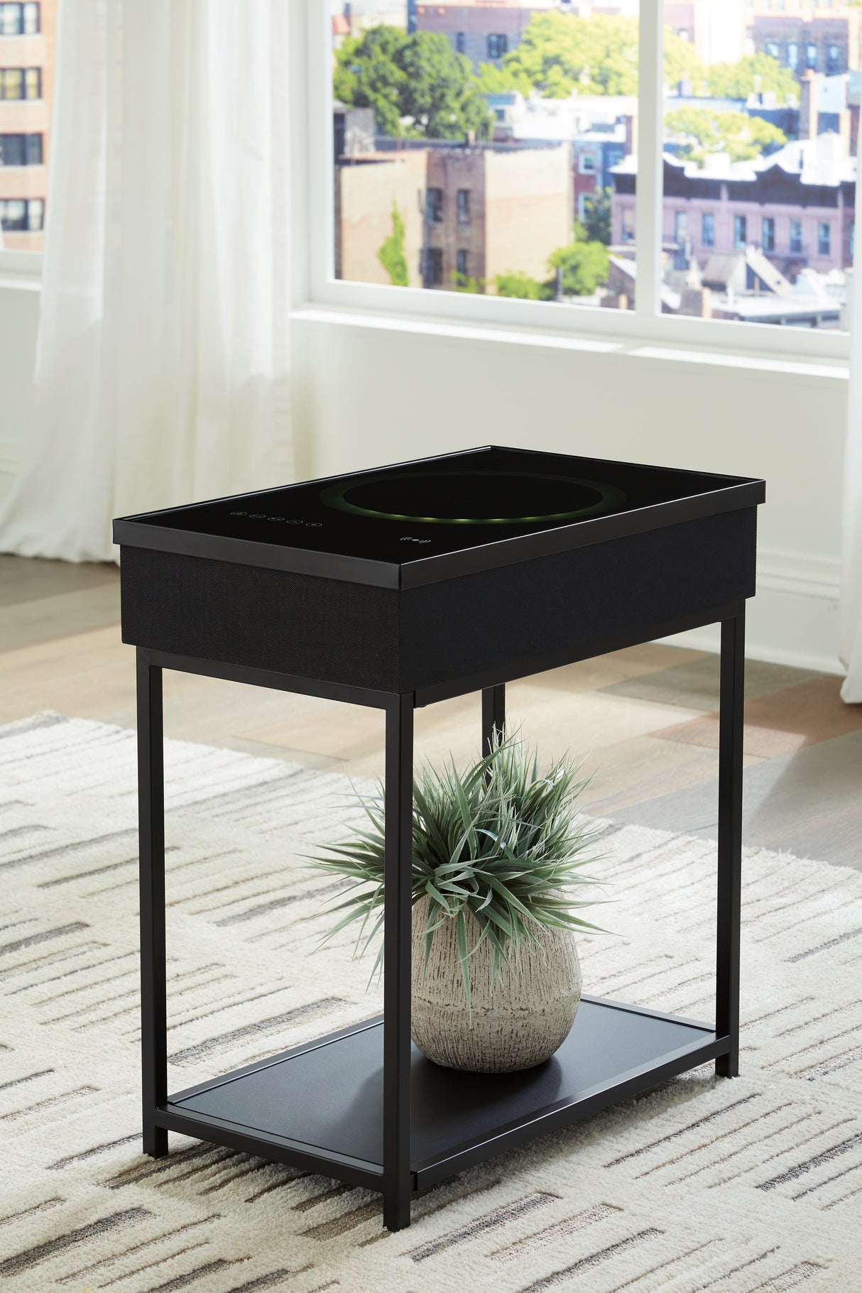 Thomwith Black Accent Table