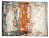 Carmely Gray/White/Orange Wall Art