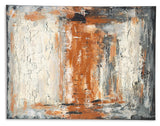 Carmely Gray/White/Orange Wall Art