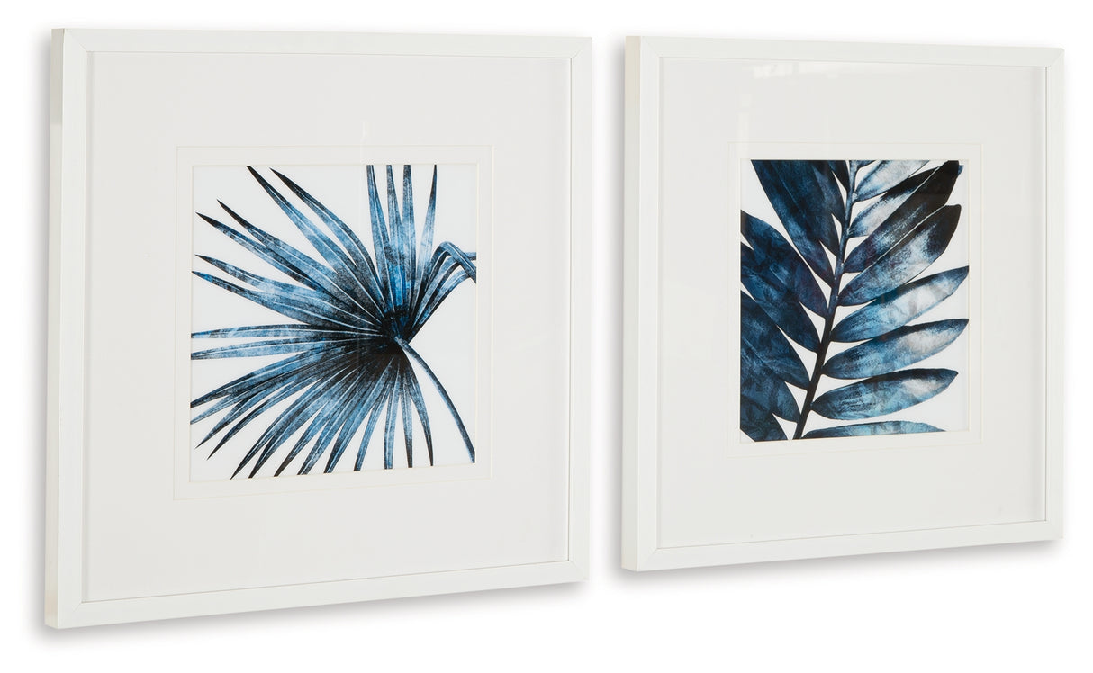 Breelen Blue/White Wall Art (Set Of 2)