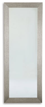 Duka Silver Finish Floor Mirror