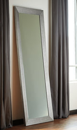 Duka Silver Finish Floor Mirror