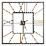 Thames Black/Gold Finish Wall Clock