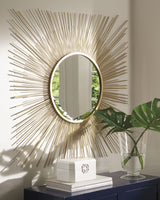 Elspeth Gold Finish Accent Mirror