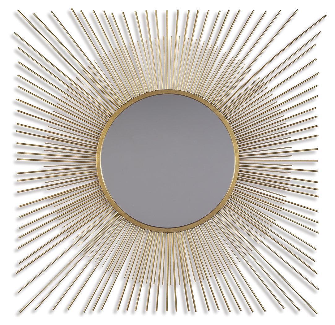 Elspeth Gold Finish Accent Mirror