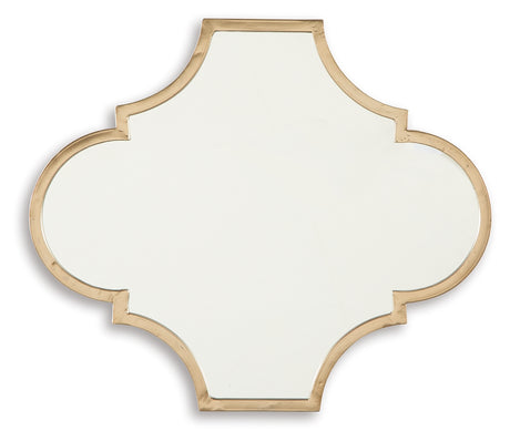 Callie Gold Finish Accent Mirror