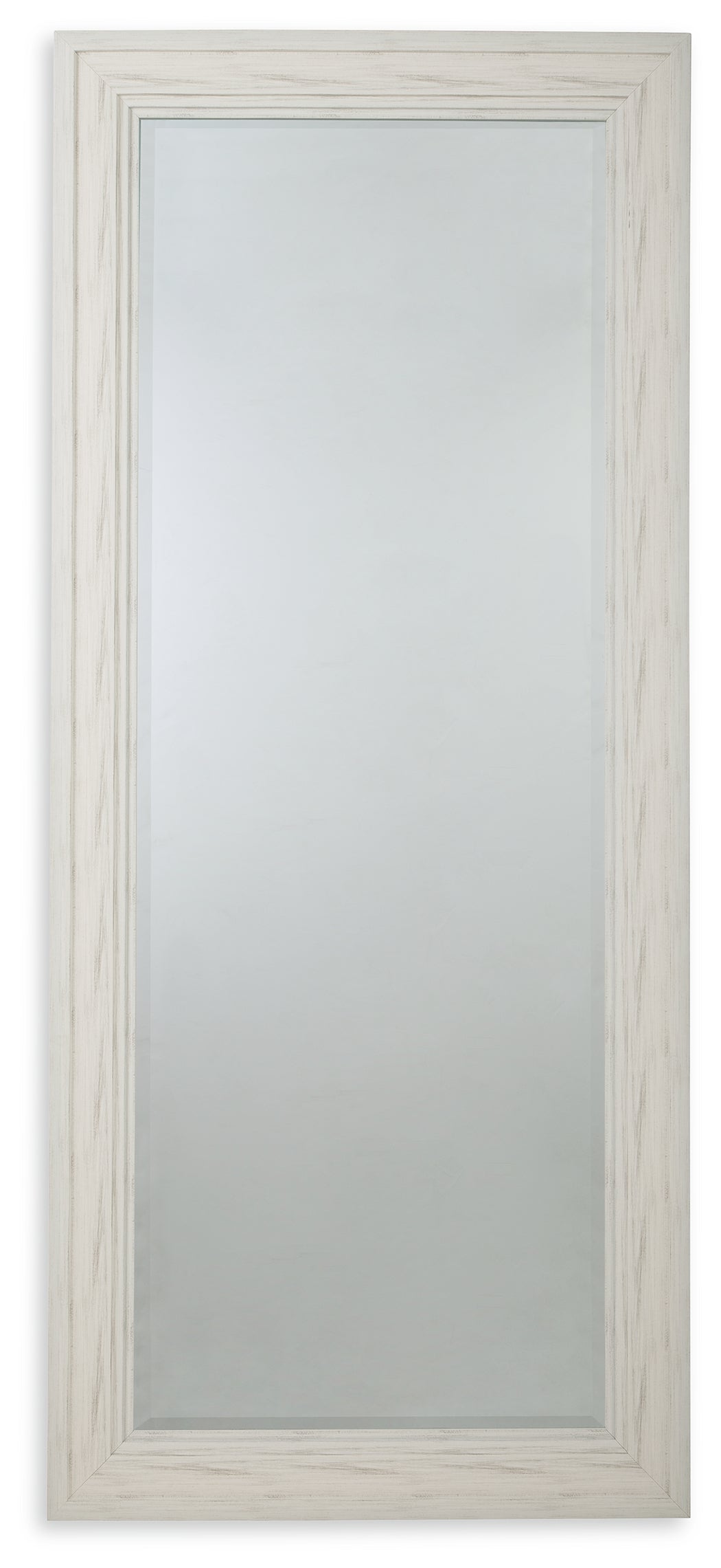 Jacee Antique White Floor Mirror