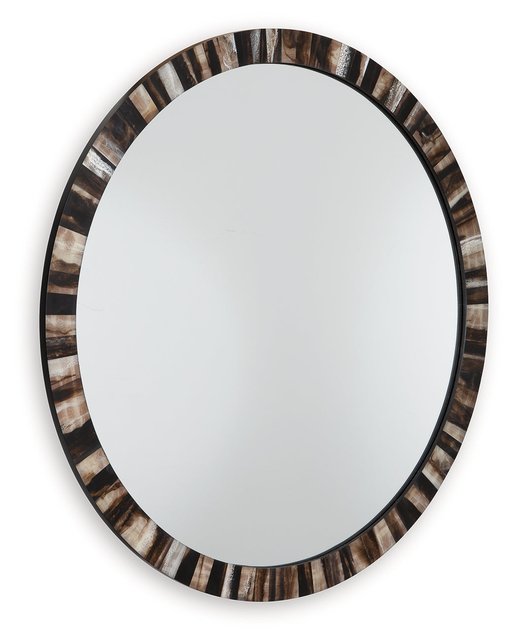 Ellford Black/Brown/Cream Accent Mirror