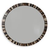 Ellford Black/Brown/Cream Accent Mirror