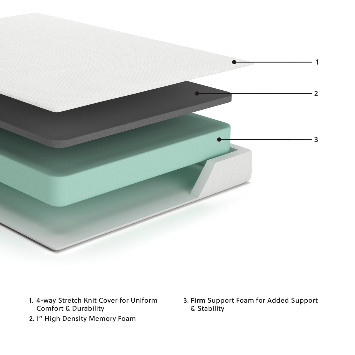 Chime White 8 Inch Memory Foam King Mattress In A Box