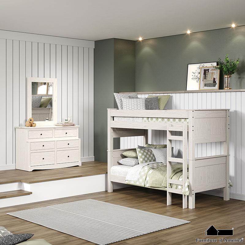 Albani White Bunk Bed