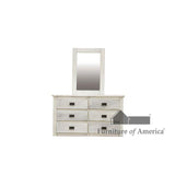 Rockwall Wired-Brushed White Mirror