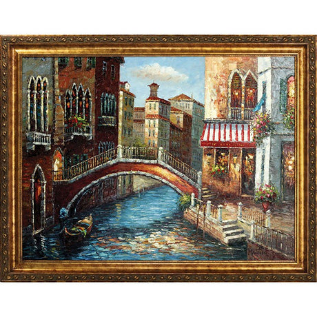 Bridge Across Oil Painting On Canvas