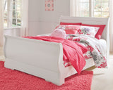 Anarasia Full Sleigh Bed, Dresser and Nightstand