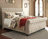 Willenburg California King Upholstered Sleigh Bed