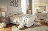 Dolante Beige Queen Upholstered Bed