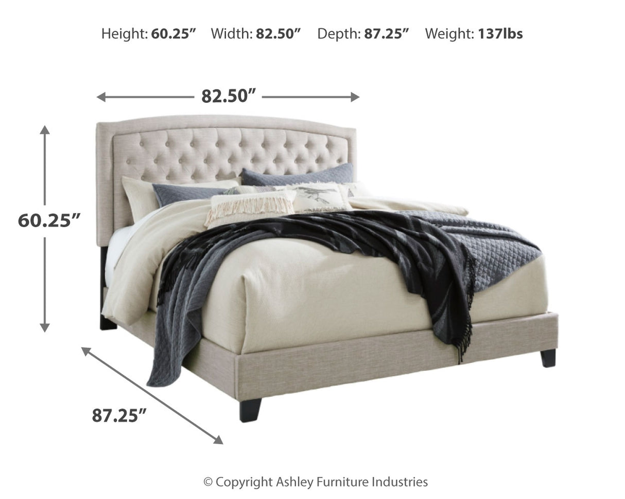 Jerary Gray King Upholstered Bed