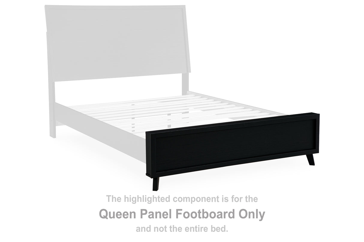 Danziar Black Queen Panel Footboard