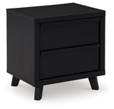 Danziar Black Nightstand