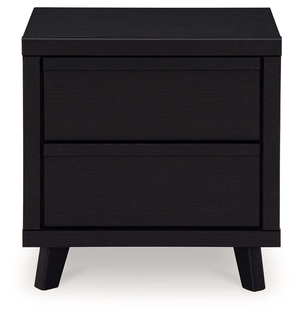 Danziar Black Nightstand