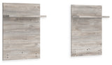 Vessalli Gray Headboard Extension (Set Of 2)