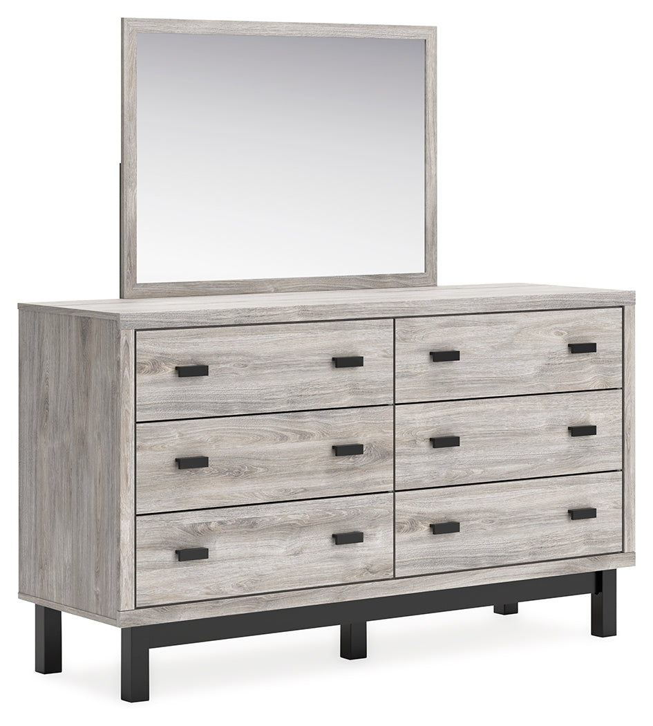 Vessalli King Panel Headboard, Dresser and Mirror