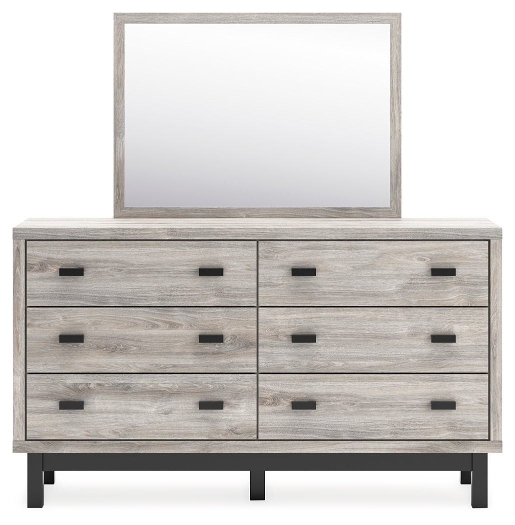 Vessalli King Panel Headboard, Dresser and Mirror