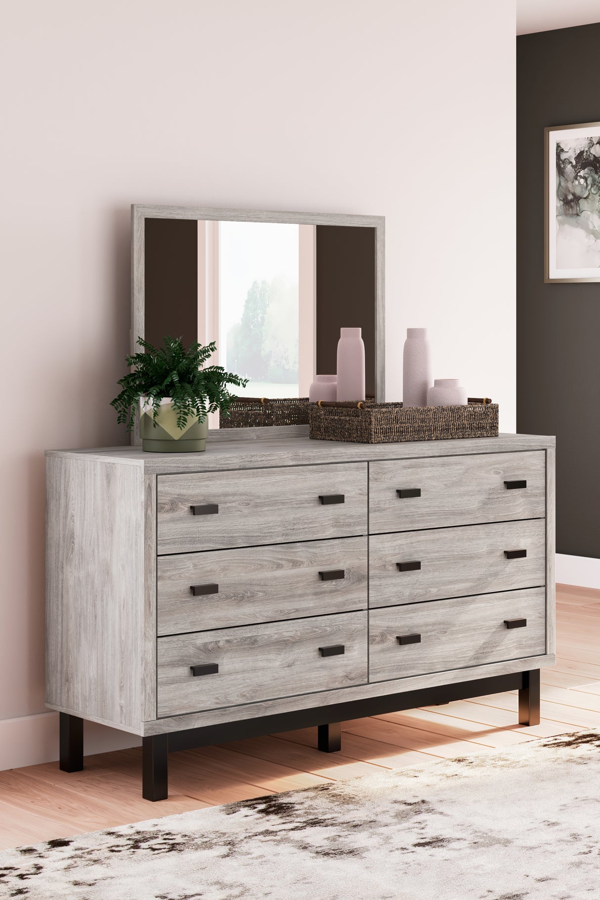 Vessalli Queen Panel Bed, Dresser, Mirror and Nightstand