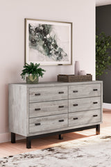 Vessalli King Panel Bed, Dresser and Mirror