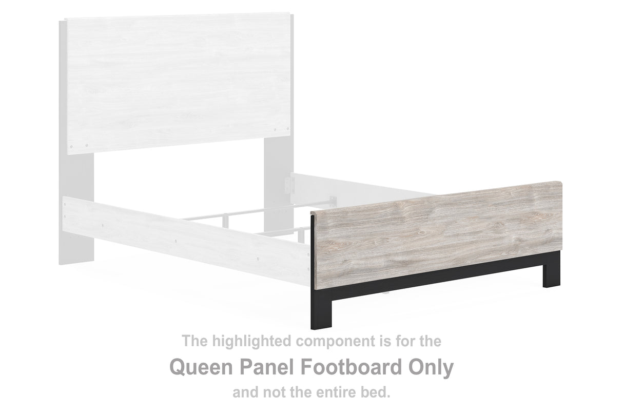 Vessalli Two-Tone Queen Panel Footboard