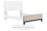 Vessalli Two-Tone Queen Panel Footboard