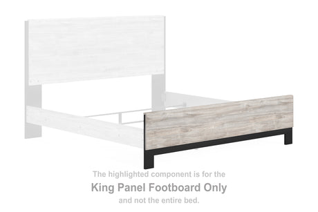 Vessalli Two-Tone King Panel Footboard