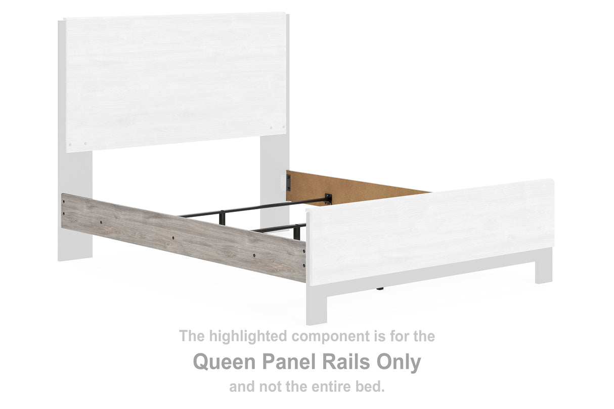 Vessalli Gray Queen Panel Rails