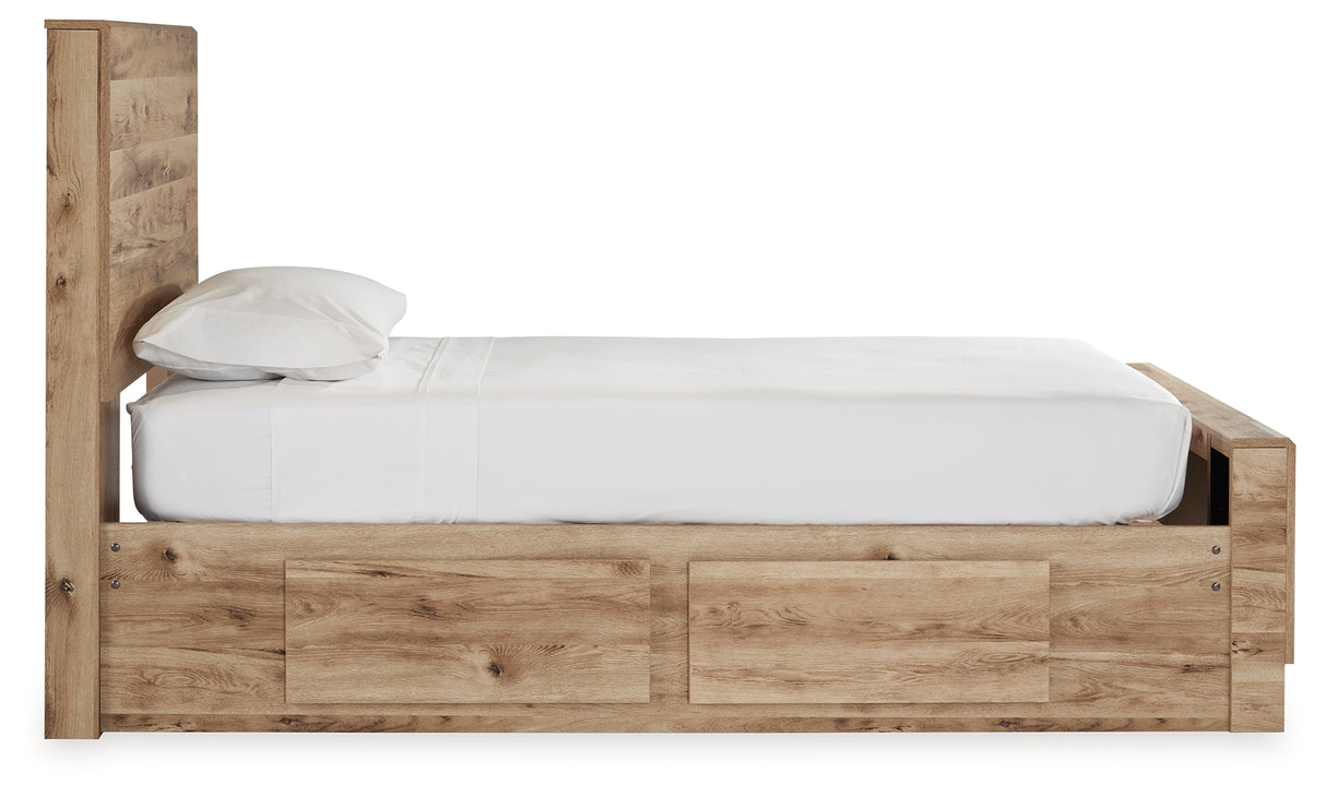 Hyanna Twin Panel Bed with 2 Side Storage