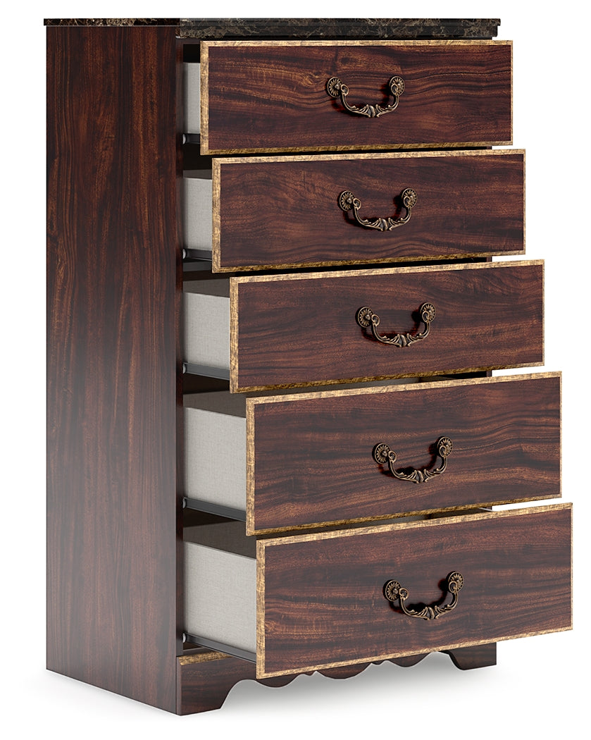 Glosmount Two-Tone Chest Of Drawers