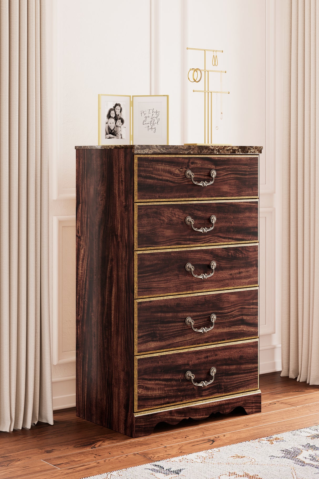 Glosmount Two-Tone Chest Of Drawers