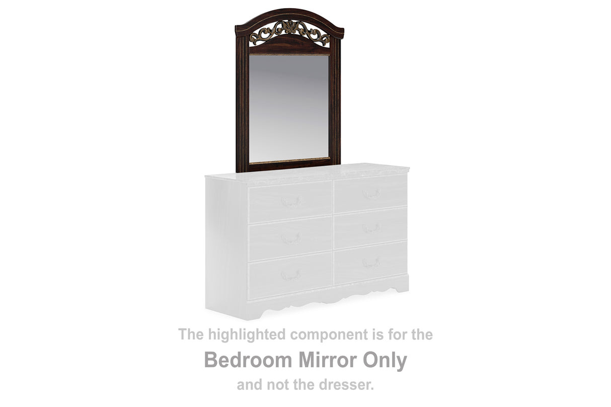 Glosmount Two-Tone Bedroom Mirror