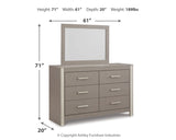 Surancha King Poster Bed, Dresser, Mirror and Nightstand