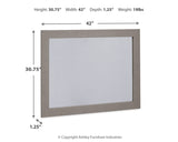 Surancha Gray Bedroom Mirror