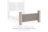 Surancha Gray Queen Poster Footboard