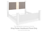 Surancha Gray King Poster Headboard Panel