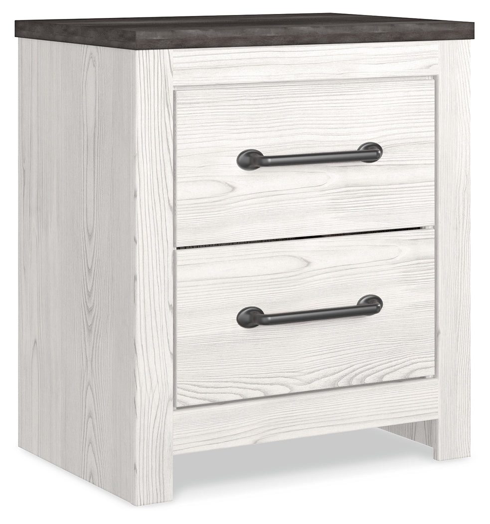 Gerridan White/Gray Nightstand