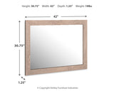 Senniberg Light Brown/White Bedroom Mirror