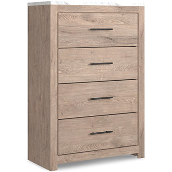 Senniberg Light Brown/White Chest Of Drawers