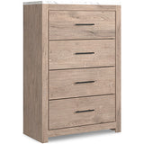 Senniberg Light Brown/White Chest Of Drawers