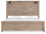 Senniberg King Panel Bed, Dresser, Mirror, and Nightstand