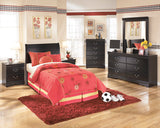 Huey Black Vineyard Twin Sleigh Headboard